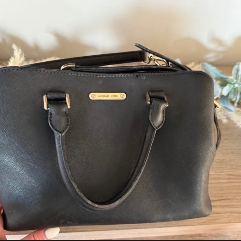 Michael Kors Black Satchel Bag